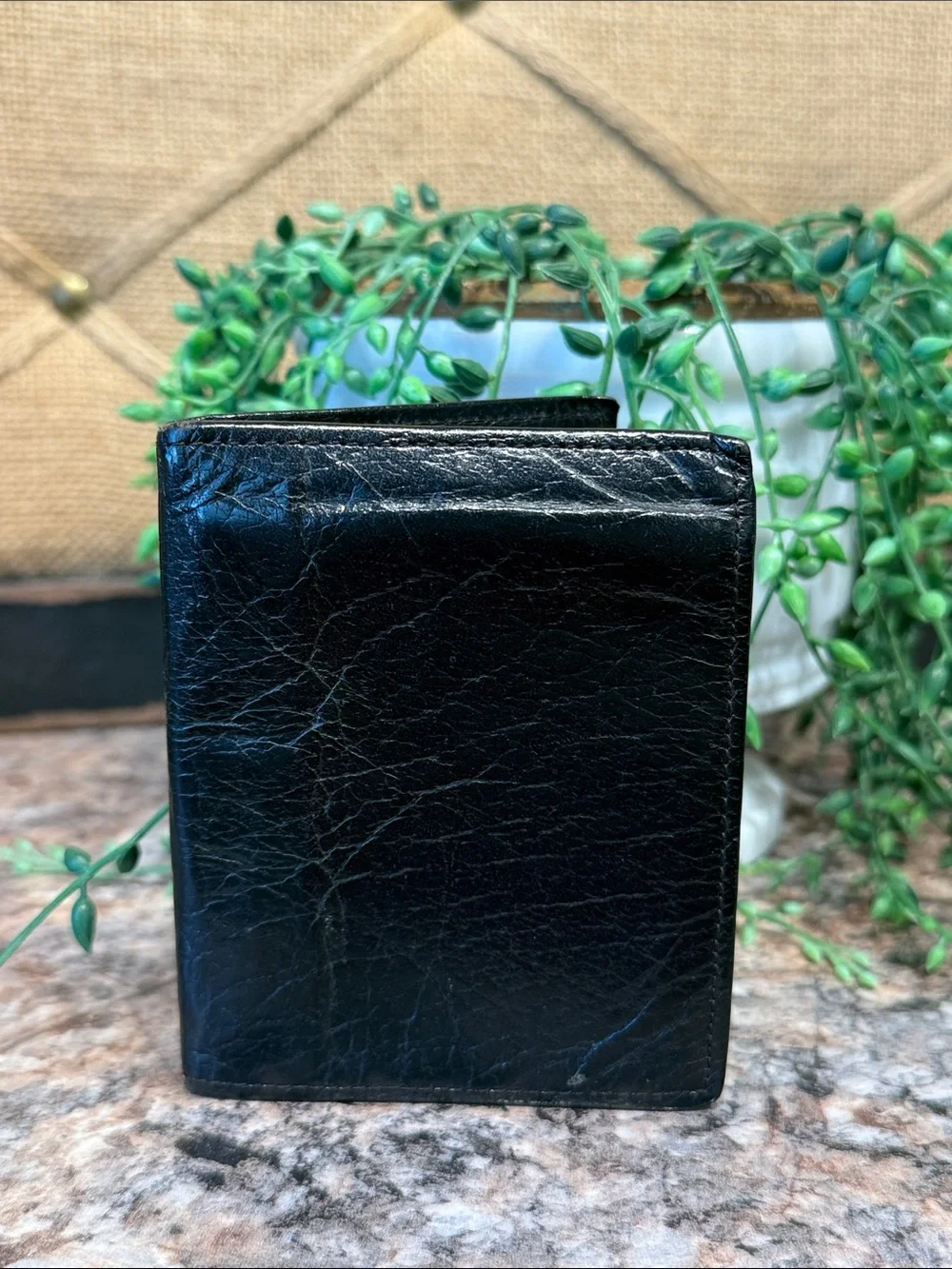 Vintage Justin Leather Bifold Wallet
